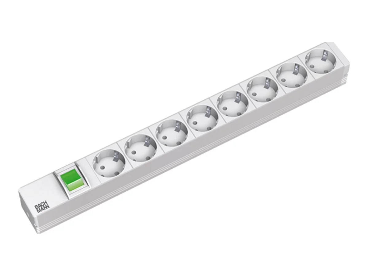 BACHMANN 48.26cm Steckdosenleiste 8fach