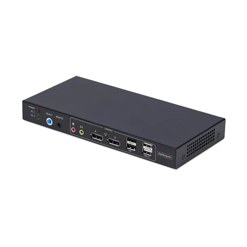 2-Port DisplayPort KVM Switch Dual-View Video Matrix 4K 60HZ