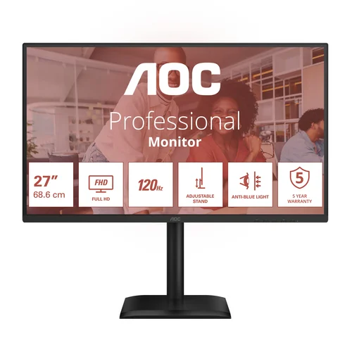 AOC 27E4CV - 27-Inch Full HD MO 1920X1080 120 HZ HDMI 1.4 Displa