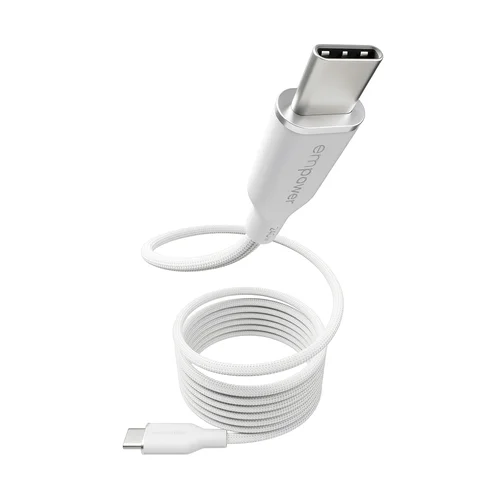 Magnet 240W USB-C to USB-C CBL USB 2.0 1.5M Silver White