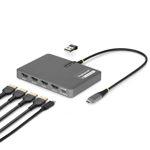 USB-C to Quad HDMI Adapter Adapter 4K 60HZ HDMI PD