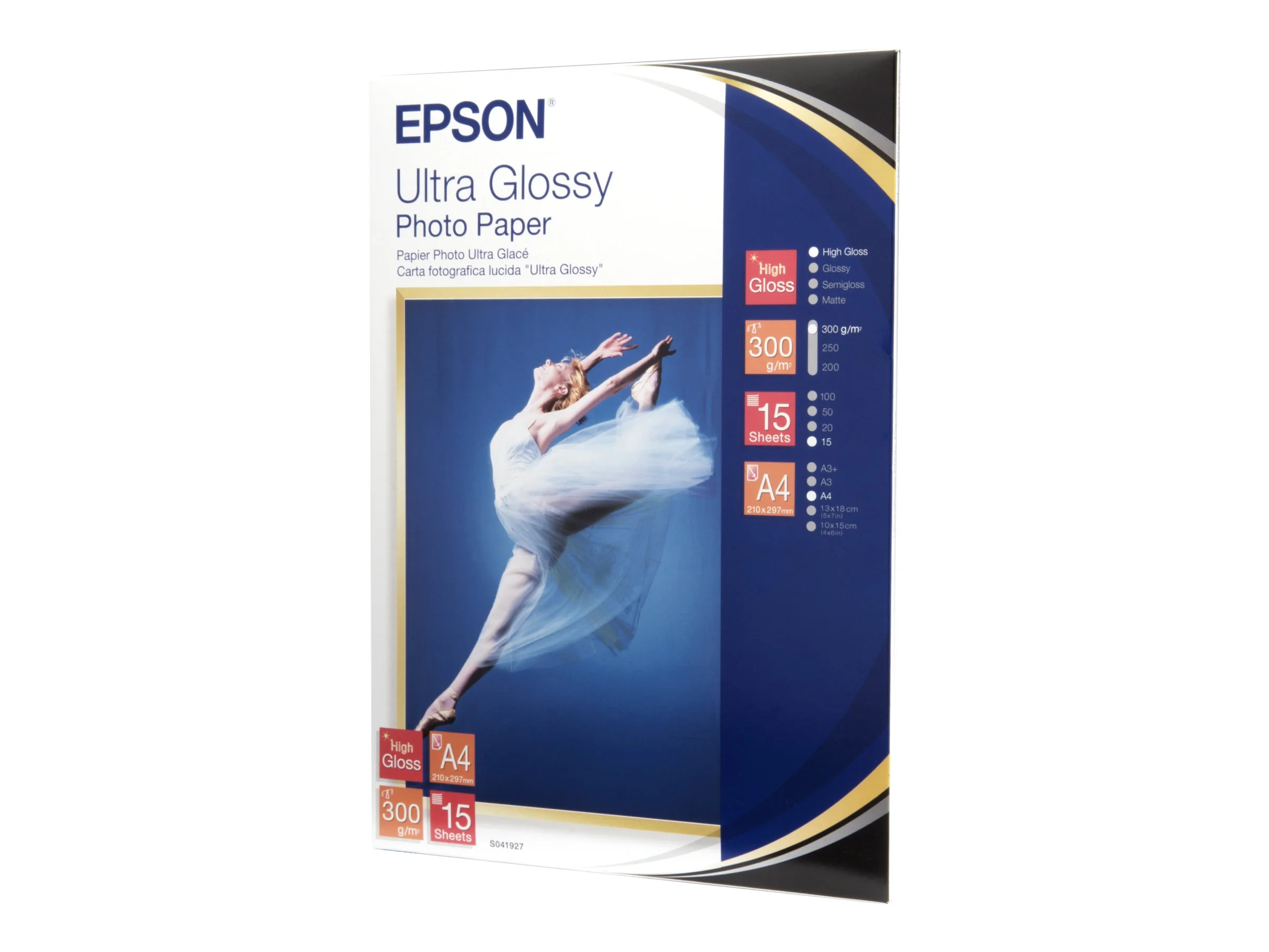 EPSON Fotopapier A4 15Blatt glaenzend