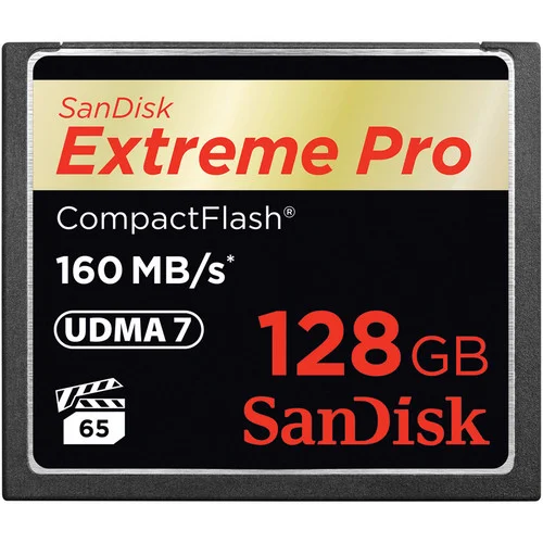 Compact Flash Card 128GB Extreme Pro 160MB/S Version