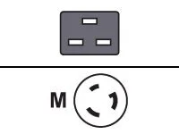 FUJITSU Power cord IEC320 C19 US NEMA L6