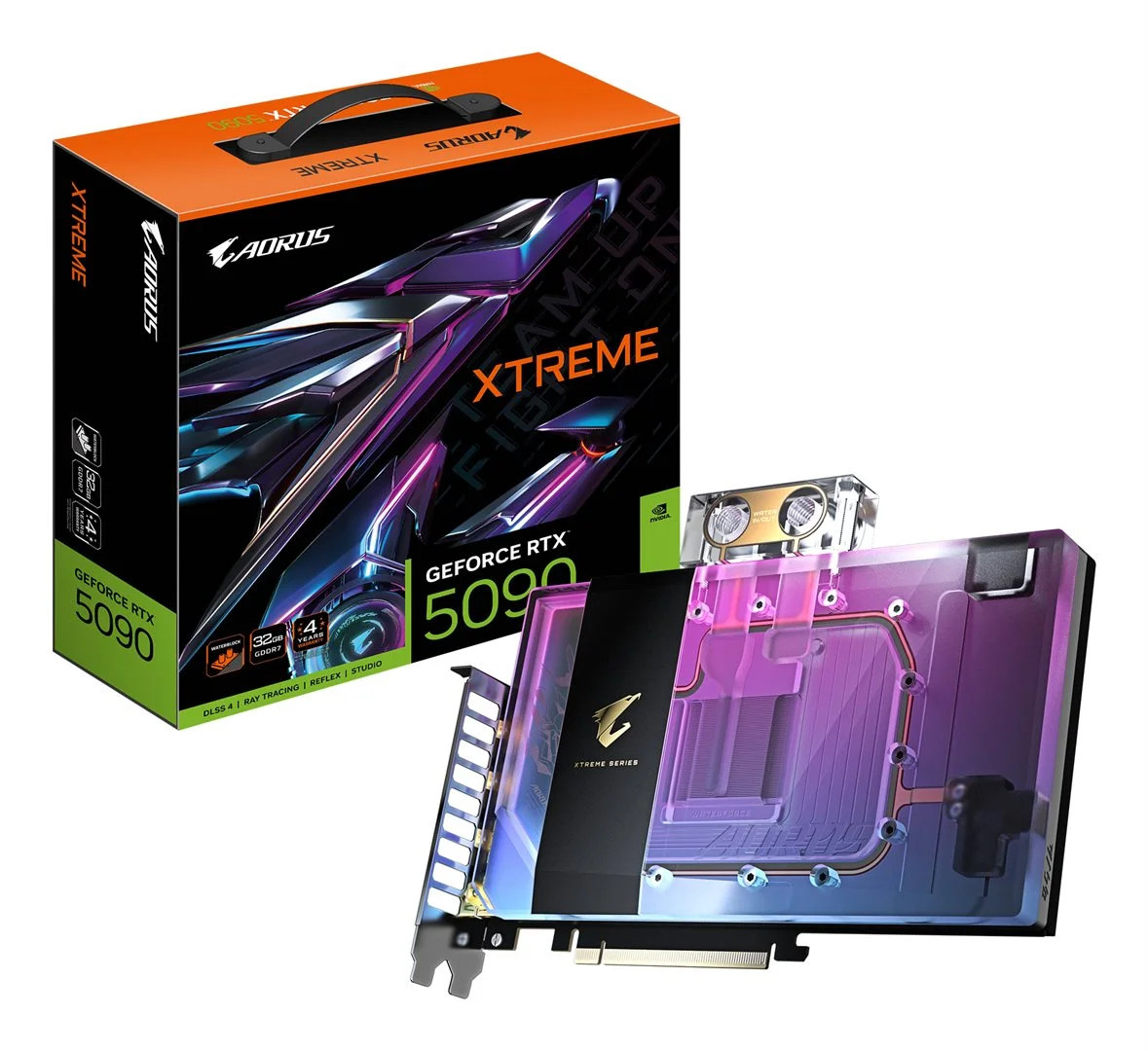 Giga VGA 32GB RTX5090 Aorusx WB-32G 3xDP/HDMI Aorus Geforce RTX 5090 Xtreme Waterforce WB 32G