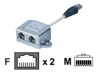 ASSMANN T-Adapter RJ45 CAT5e 19cm