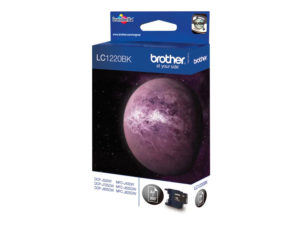 BROTHER LC1220BK Tinte schwarz 300 Seite