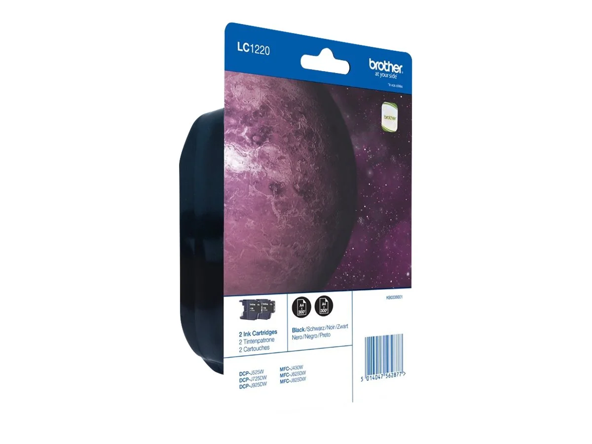 BROTHER LC1220BK Tinte Twinpack schwarz