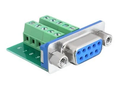 DELOCK Adapter Terminalblock Sub-D 9Pi