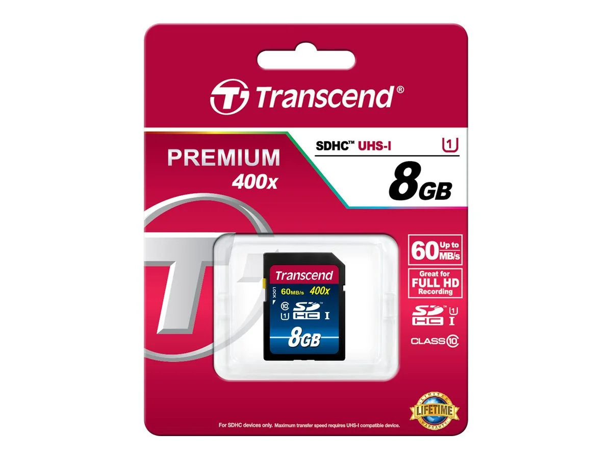 TRANSCEND Premium 8GB SDHC UHS-I