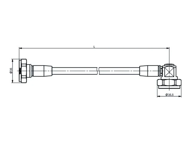 PUC TELE 7-16 Jumper Kabel 3/8z IP67