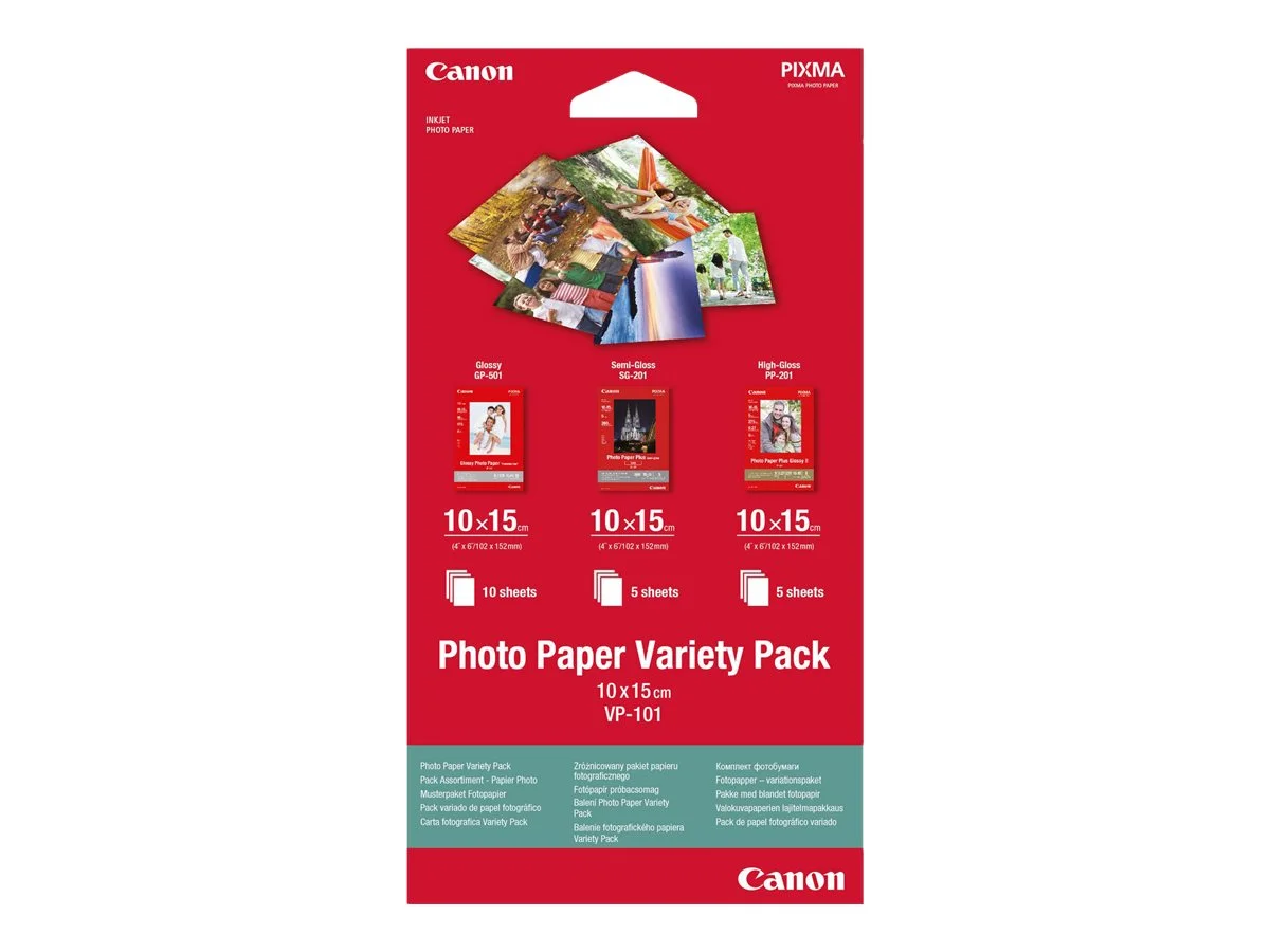 CANON Photo Paper Variety Pack 10x15cm