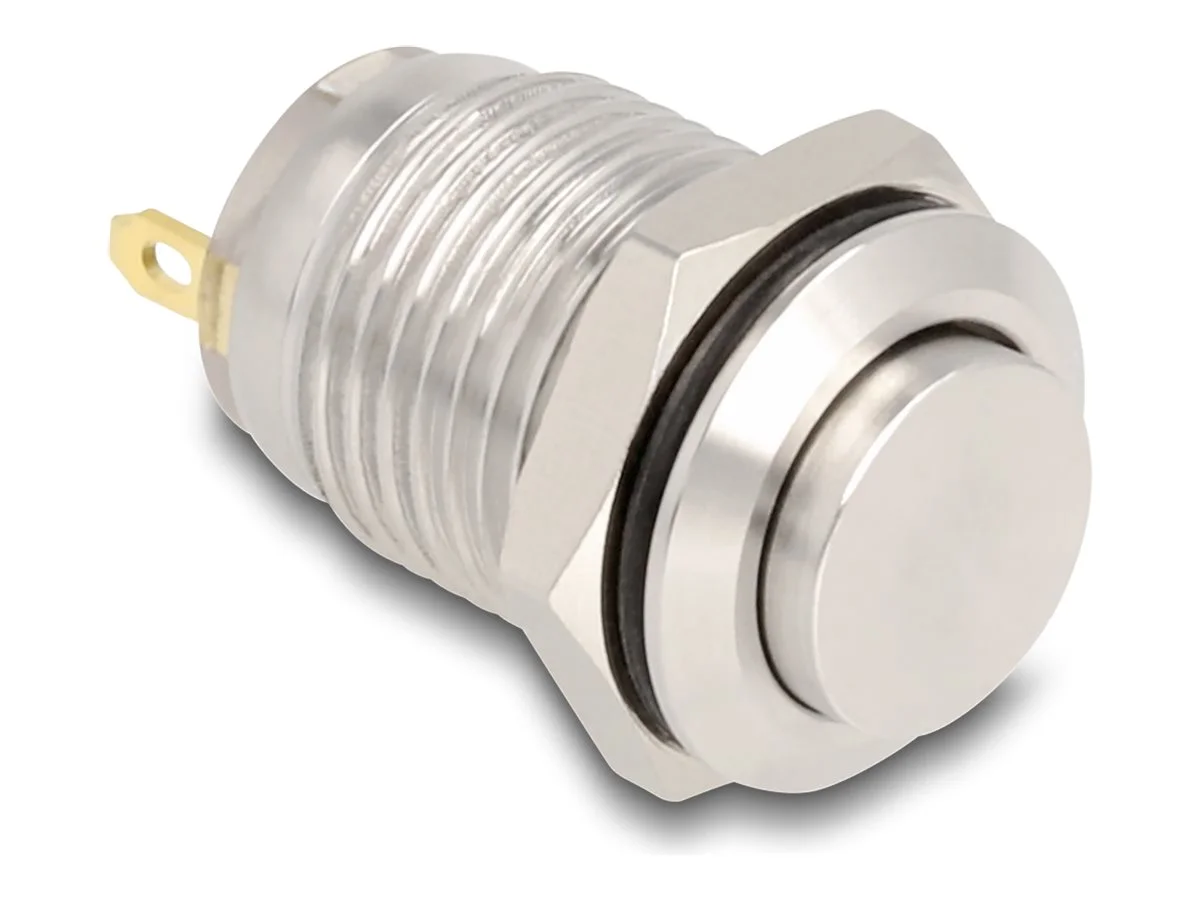 DELOCK Drucktaster zum Einbau 12 mm 2 x