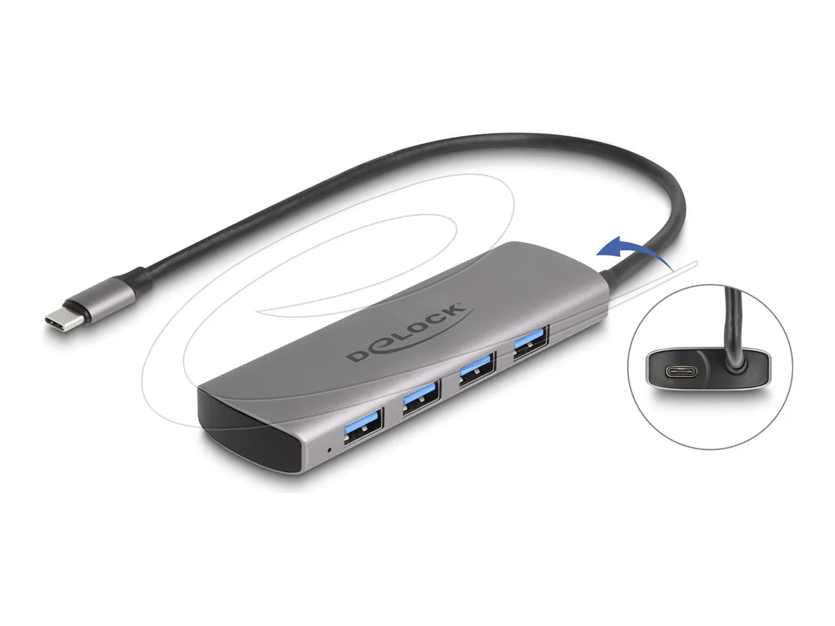 DELOCK USB 10 Gbps 4 Port USB Typ-A Hub