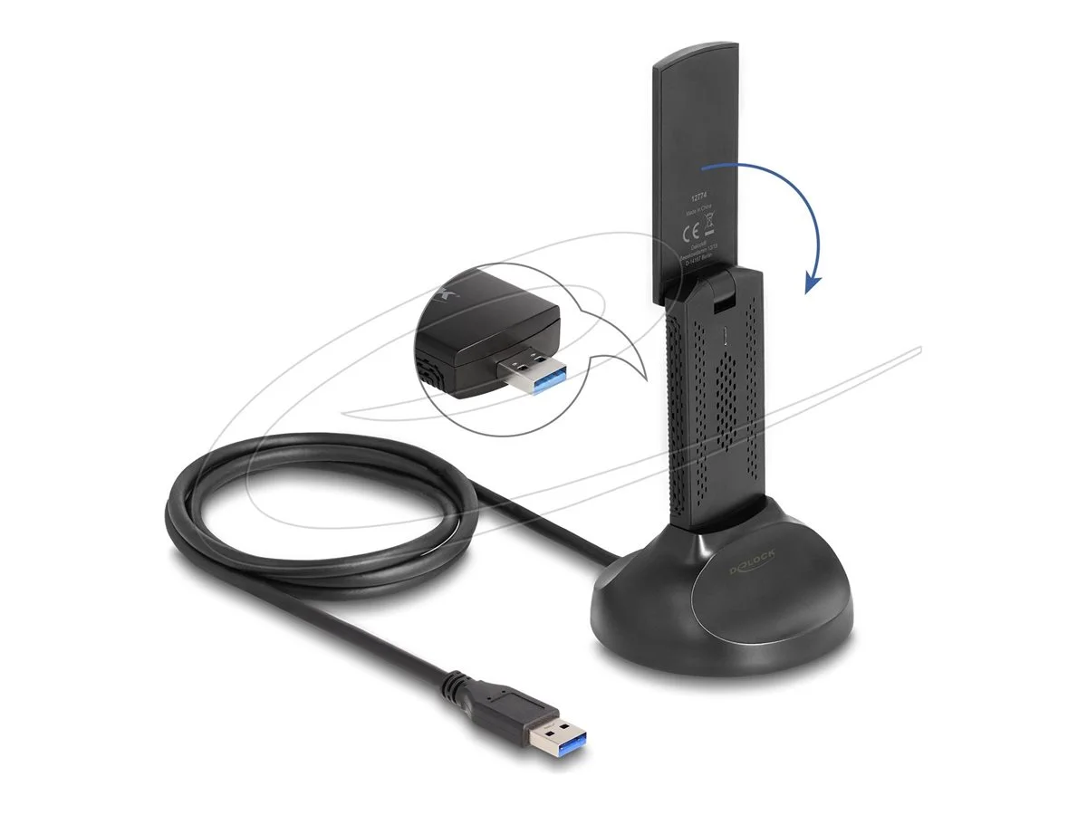 DELOCK Wi-Fi 6E DualbandWLAN USB Adapter
