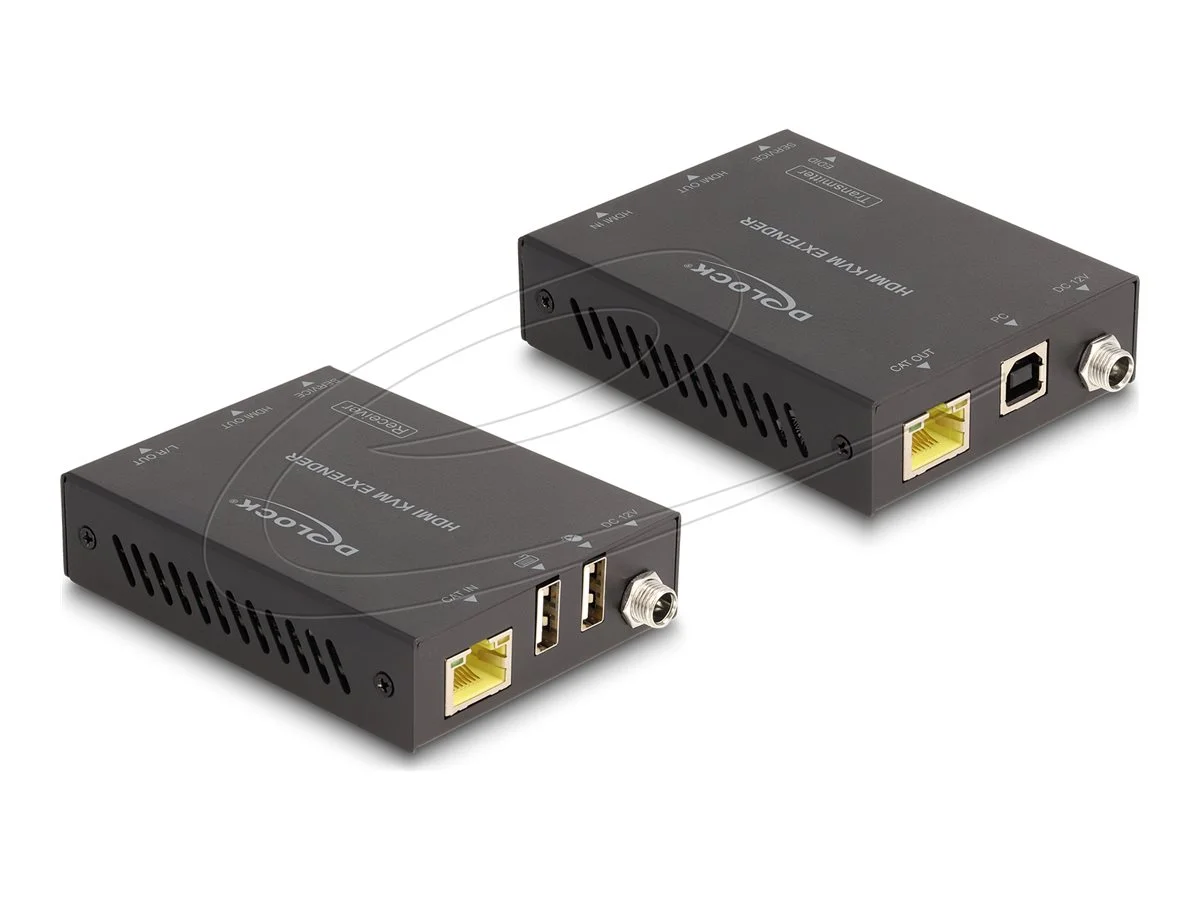 DELOCK HDMI KVM Extender Set uber Cat.6