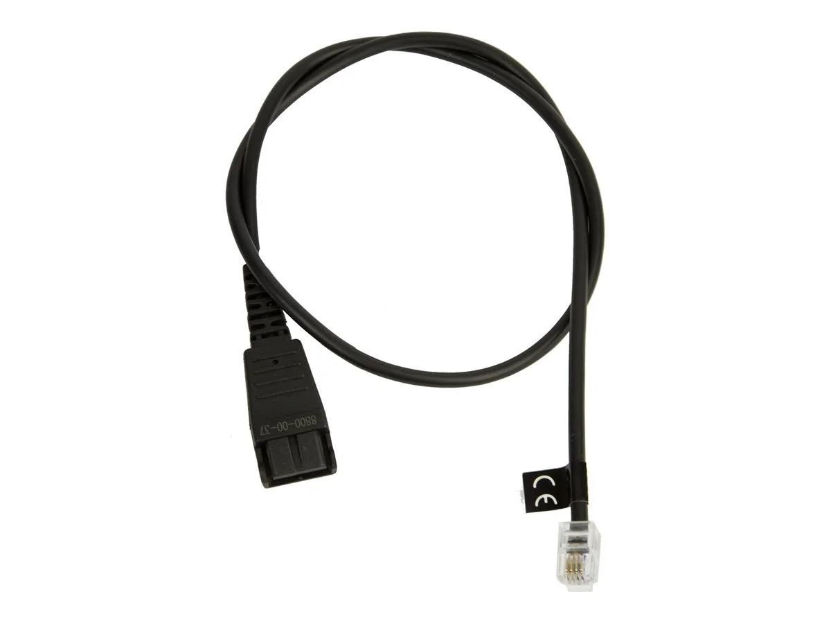 JABRA QD Cord to RJ10 straight 0.5m