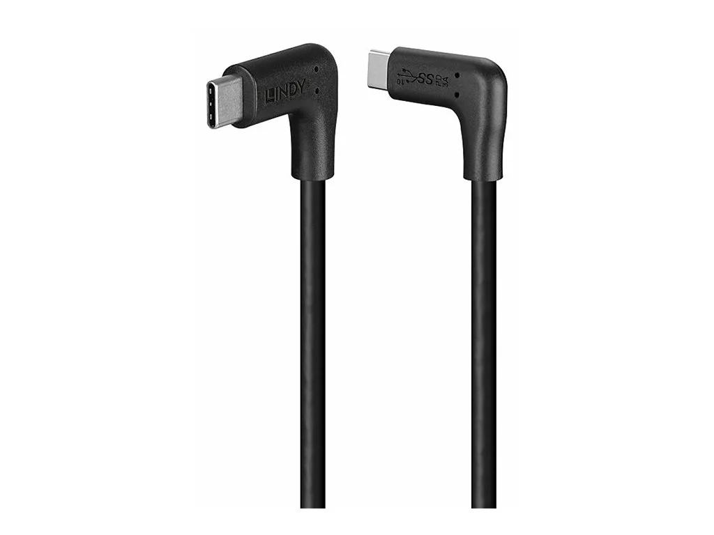 LINDY 0.5m USB 3.2 Typ C Kabel 2 x 90