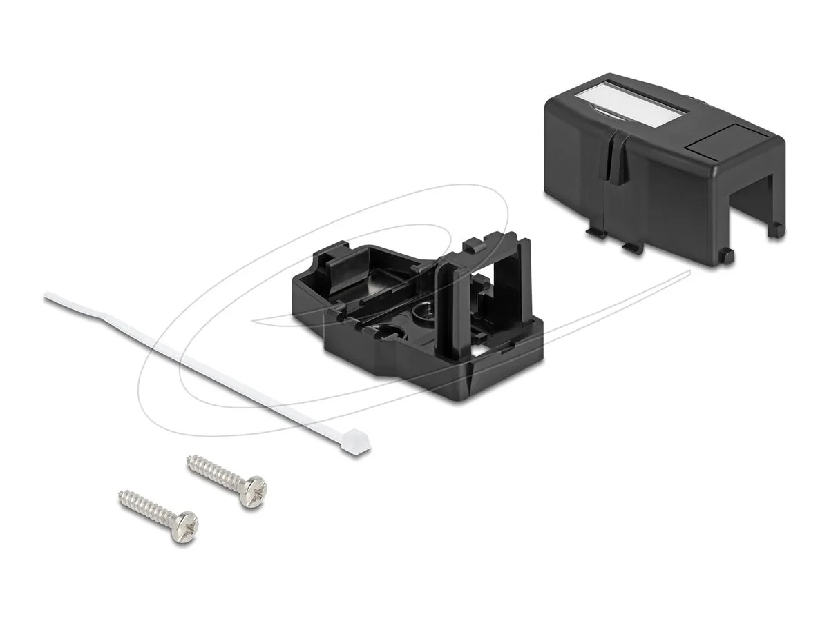 DELOCK Keystone Leergehäuse 1 Port mit m