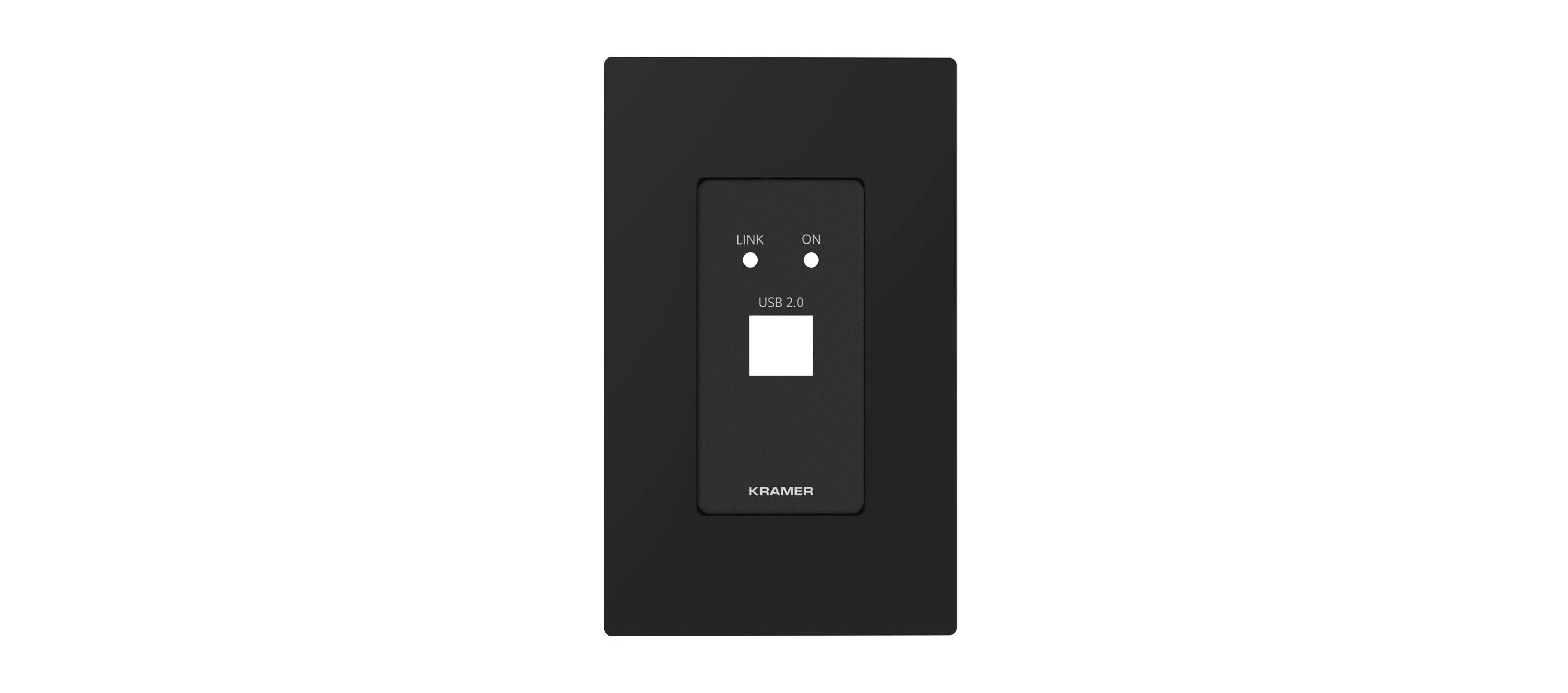 WP-2UT US PANEL SET – Black Frame and Faceplate Set for WP–2UT Wall Plate
