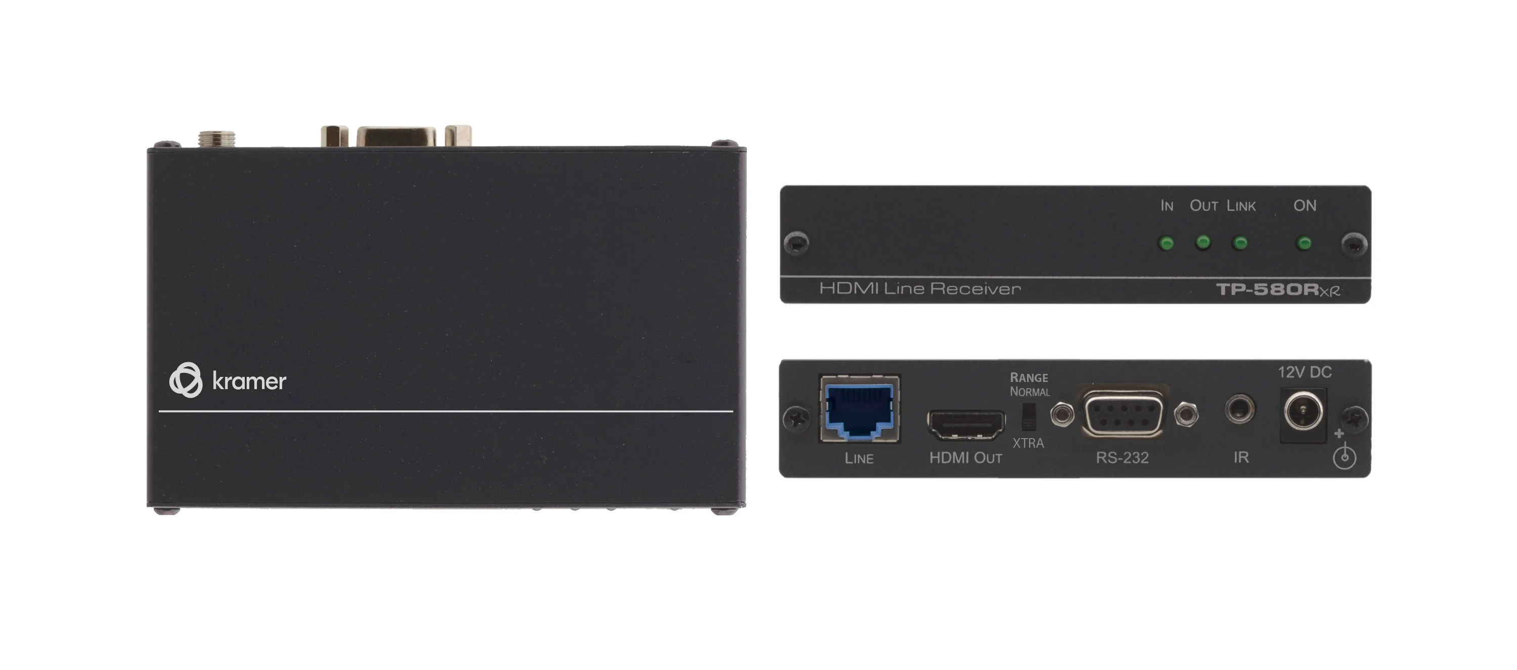 TP-580Rxr – HDMI-Empfänger für 4K 60 UHD, RS-232 und IR über HDBaseT Twisted Pair (gr. Reichweite)