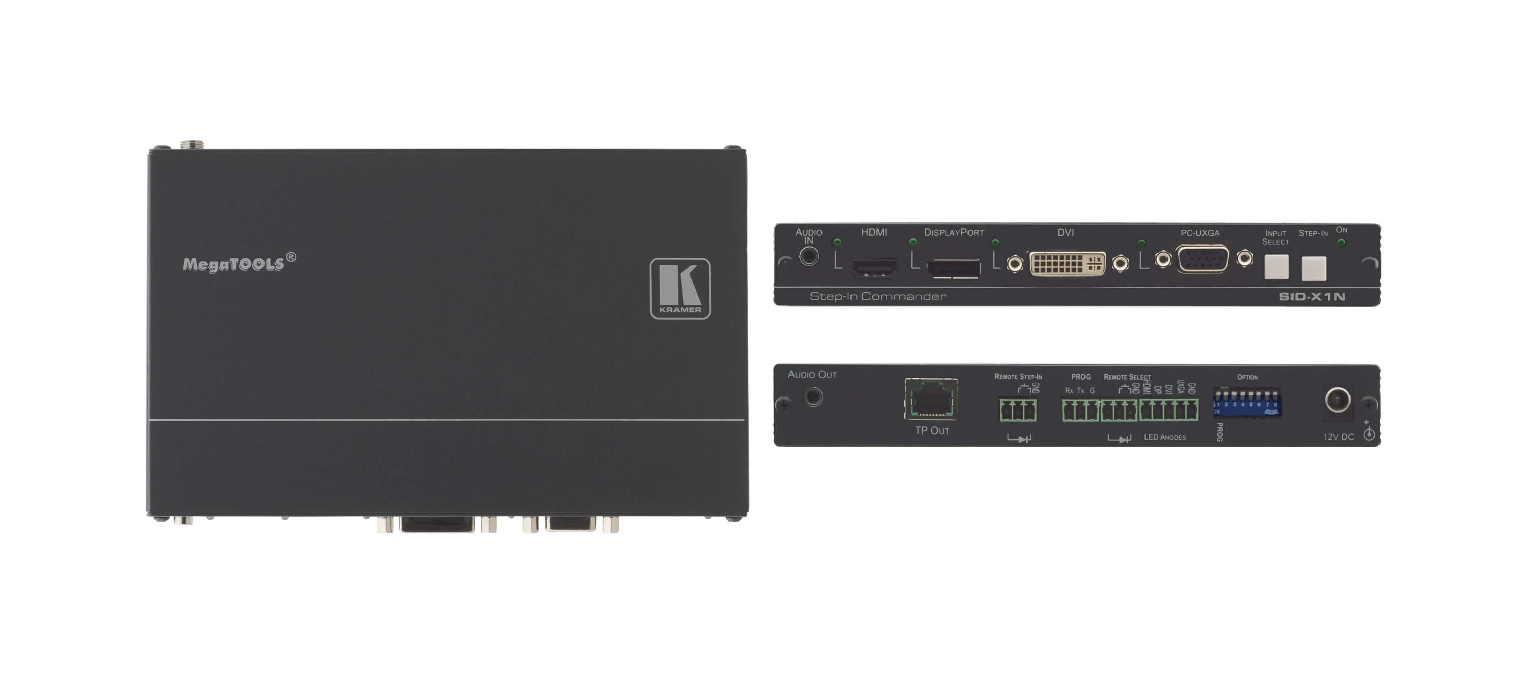 SID-X1N – 4–Input Multi–Format Video over DGKat Transmitter & Step–In Commander