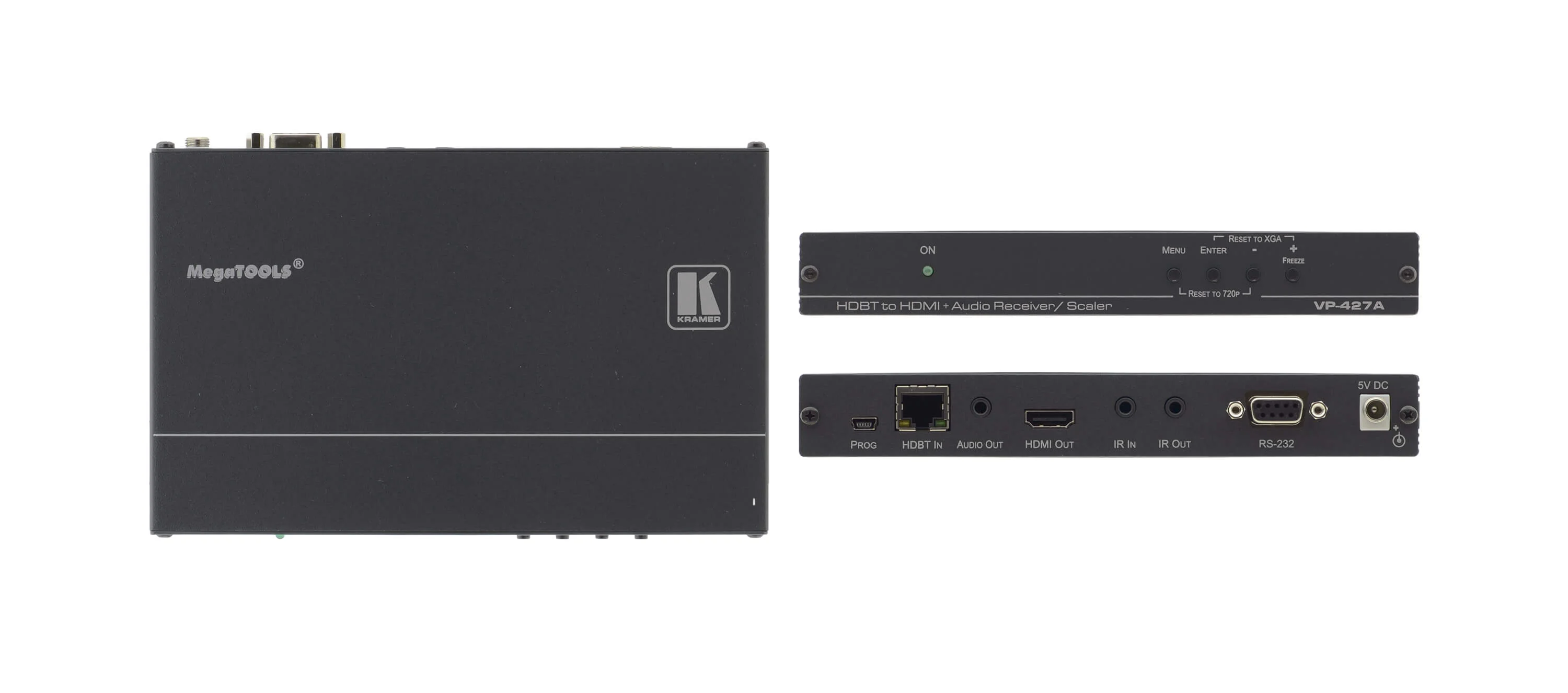 VP-427A – HDBaseT Empfänger mit Scaler für HDMI und Audio