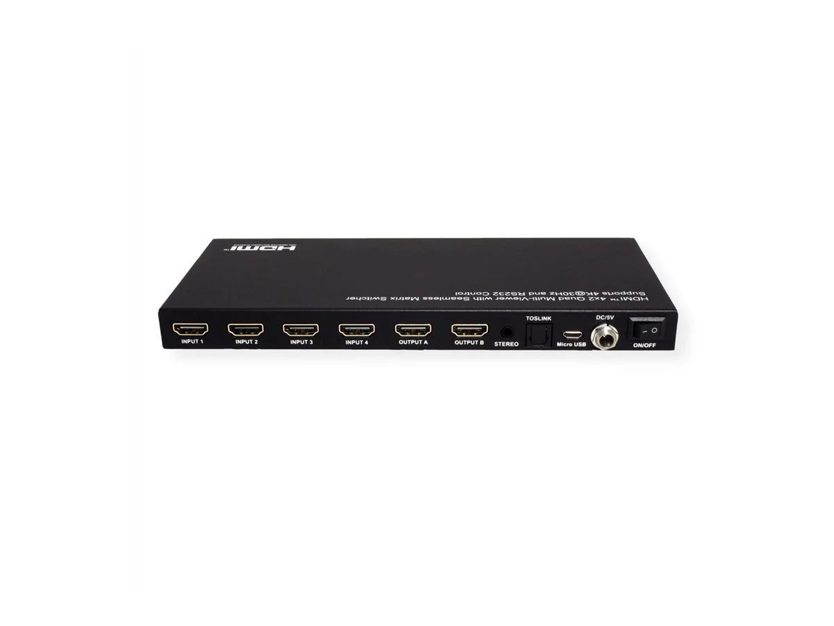VALUE HDMI Matrix Switch 4x2 QUAD