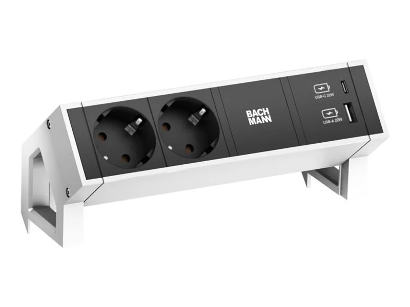 BACHMANN DESK2 2xSchutzkontakt USB A&C