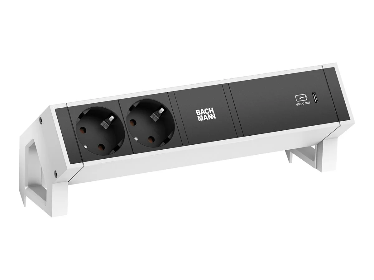 BACHMANN DESK2 2xSchutzkontakt USB C USB