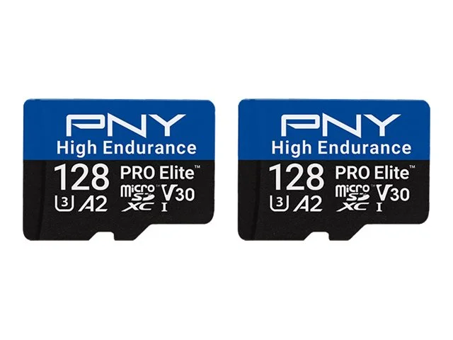 PNY microSD Pro Elite HE 128GB Twin Pack