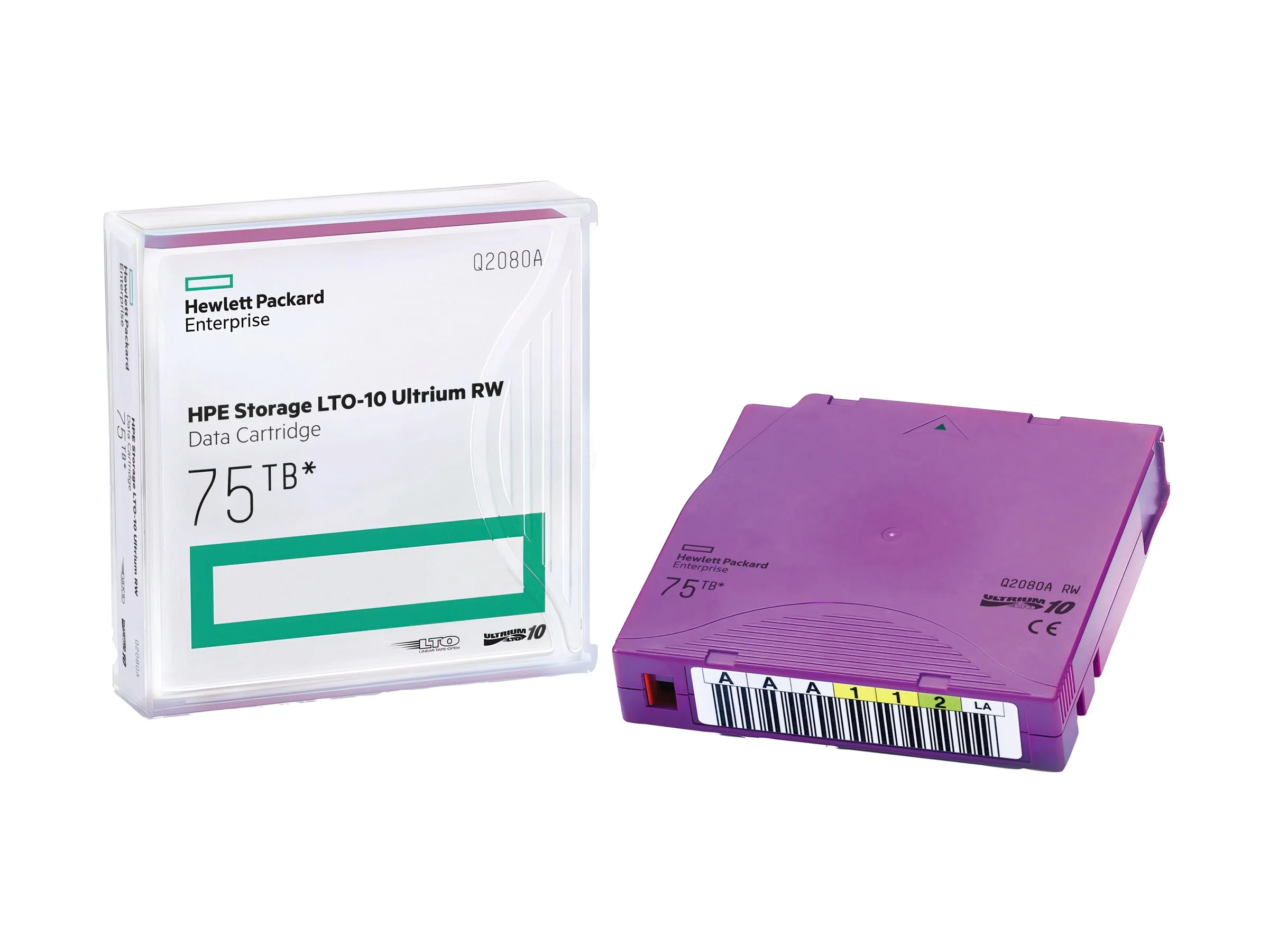HPE LTO-10 75TB RW Cust Lbl 20 Crtg