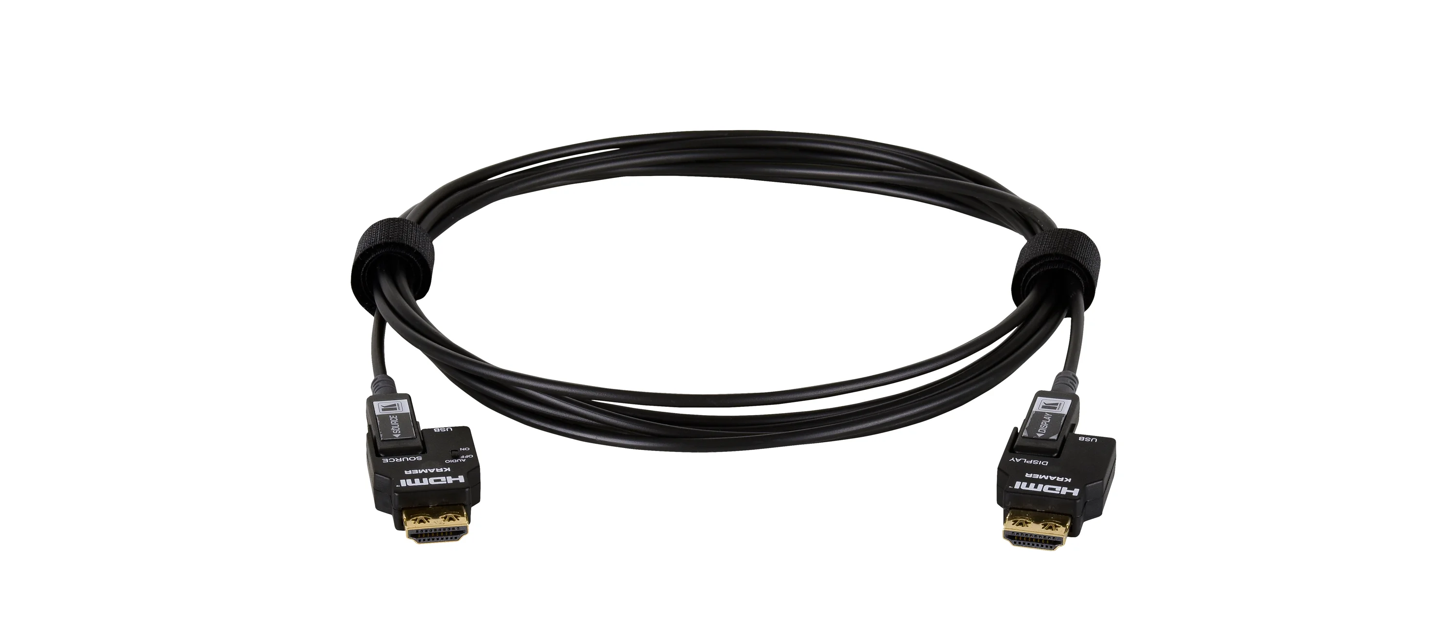 CRS-FIBERH-S1-66 – Secured Unidirectional 1080p Pluggable HDMI Cable over Pure Fiber Cable