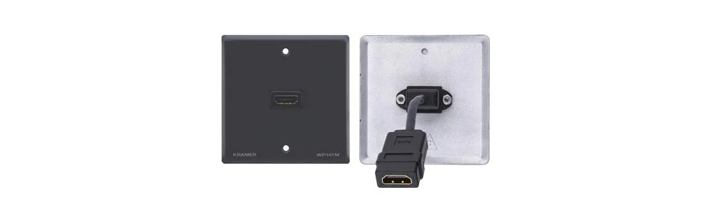 WP-H1M(WP-HDMI1M)/US(W) – Passive Wall Plate - HDMI for US - White