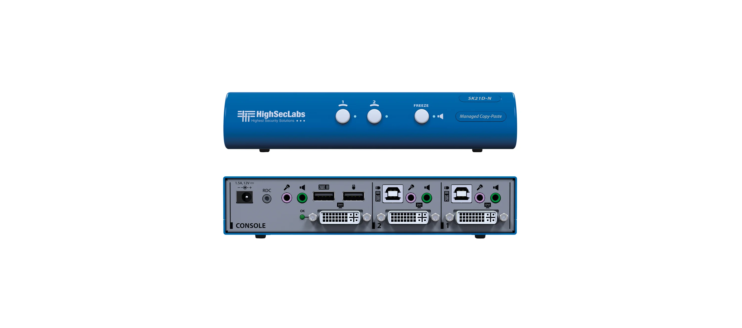 SK21D-N – HighSecLabs 2−Port DVI−I KVM Switch