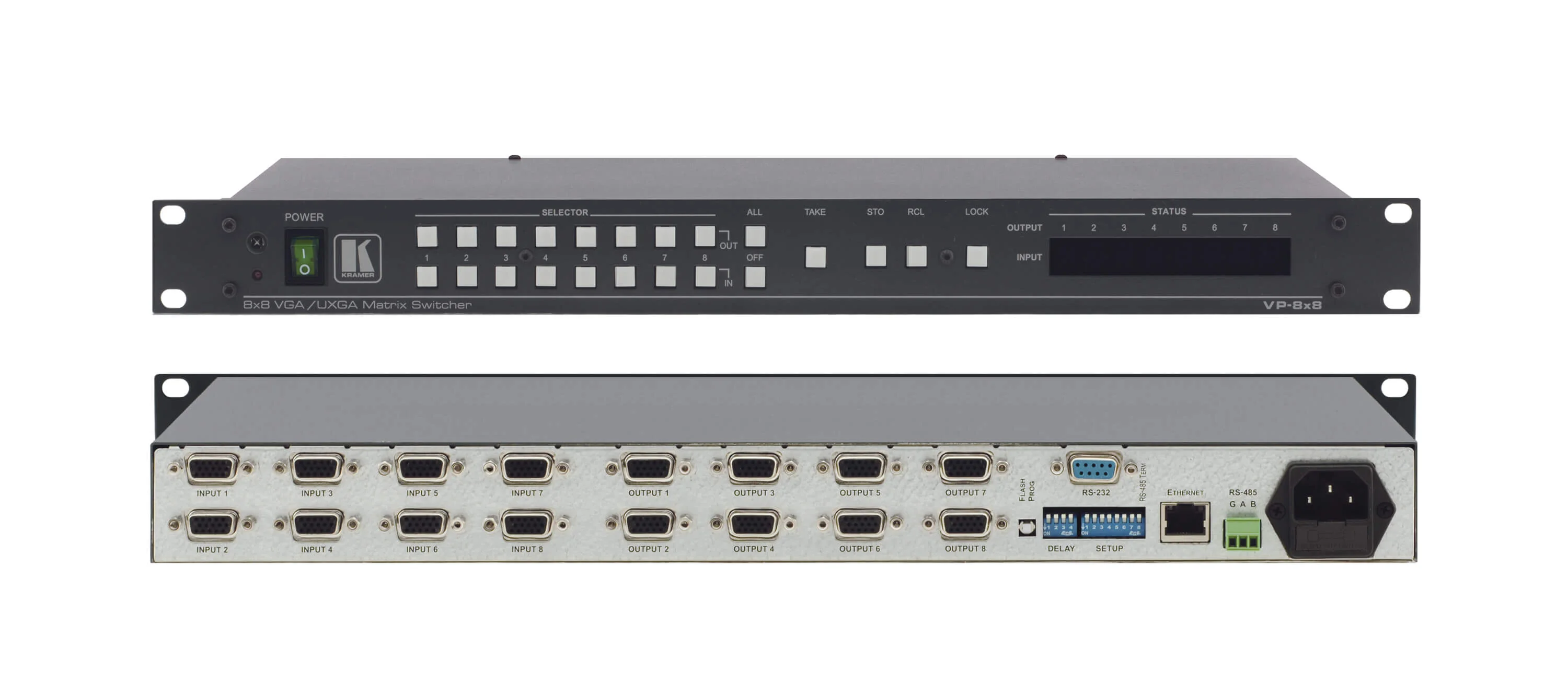 VP-8x8 – 8x8 Matrixschalter für VGA/UXGA
