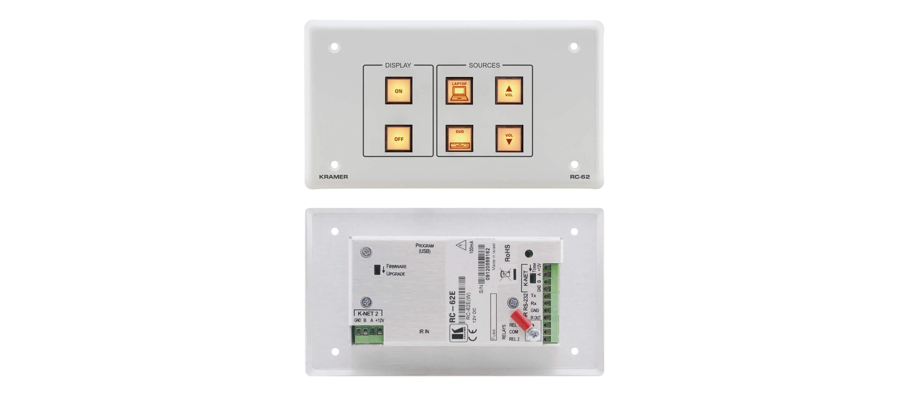 RC-62/EU(W)-86 – UK-size RC-62, White Design Frame, PSU + Power cord, Label Set, Screwdriver