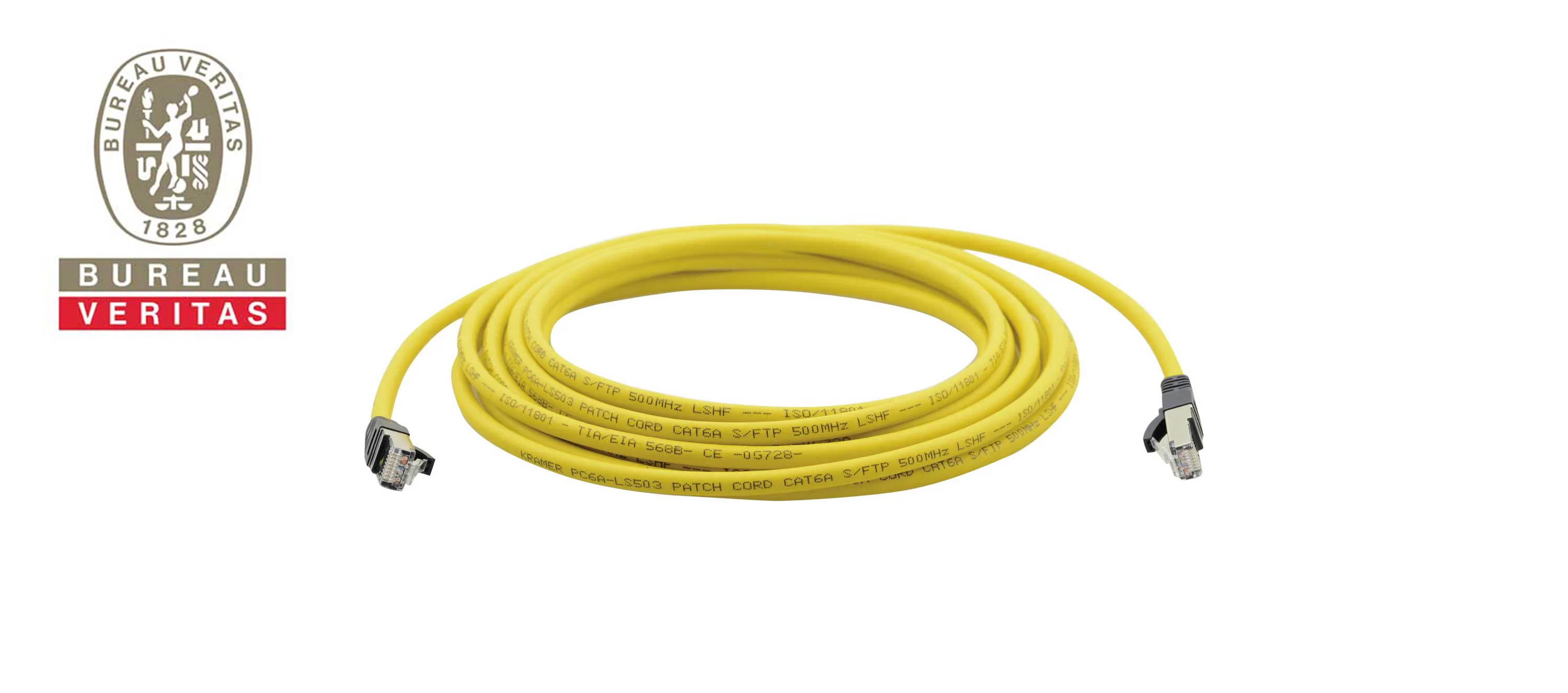 PC6A-LS503-1M – Schlankes CAT6A S/FTP Patchkabel - LSHF - 1 m.