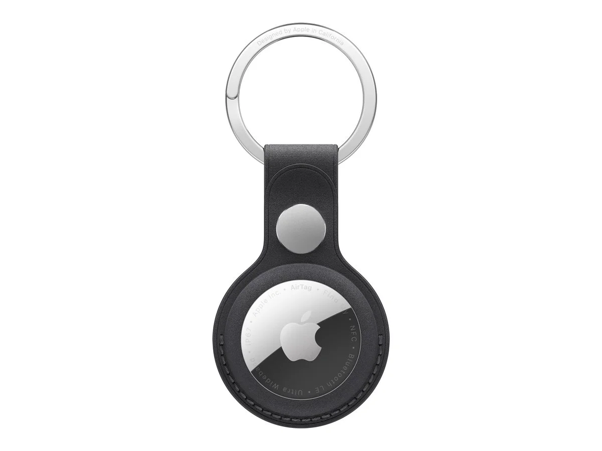 APPLE AIRTAG FINEWOVEN KEY RING BLACK