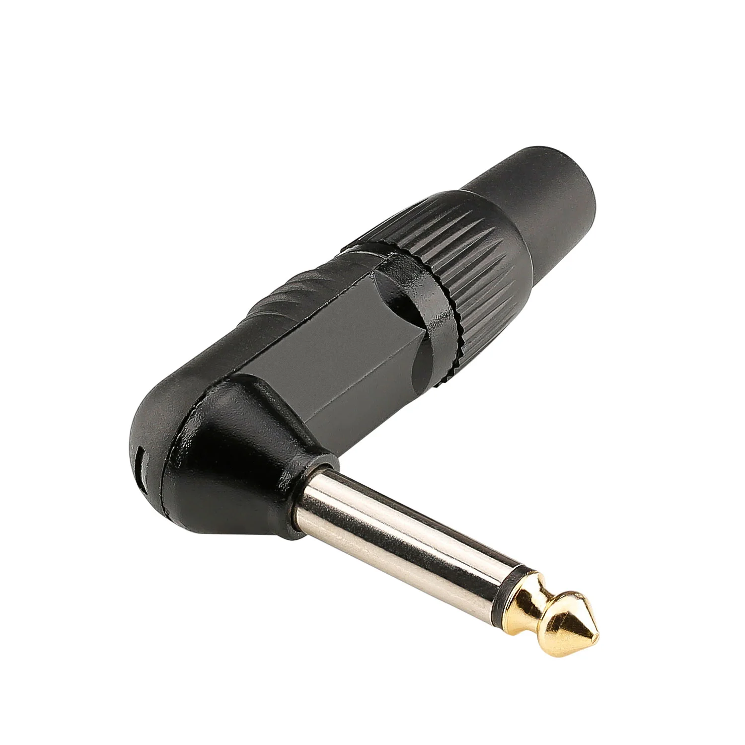 HICON Klinke 6,3 mono Goldtip 90° abgew.