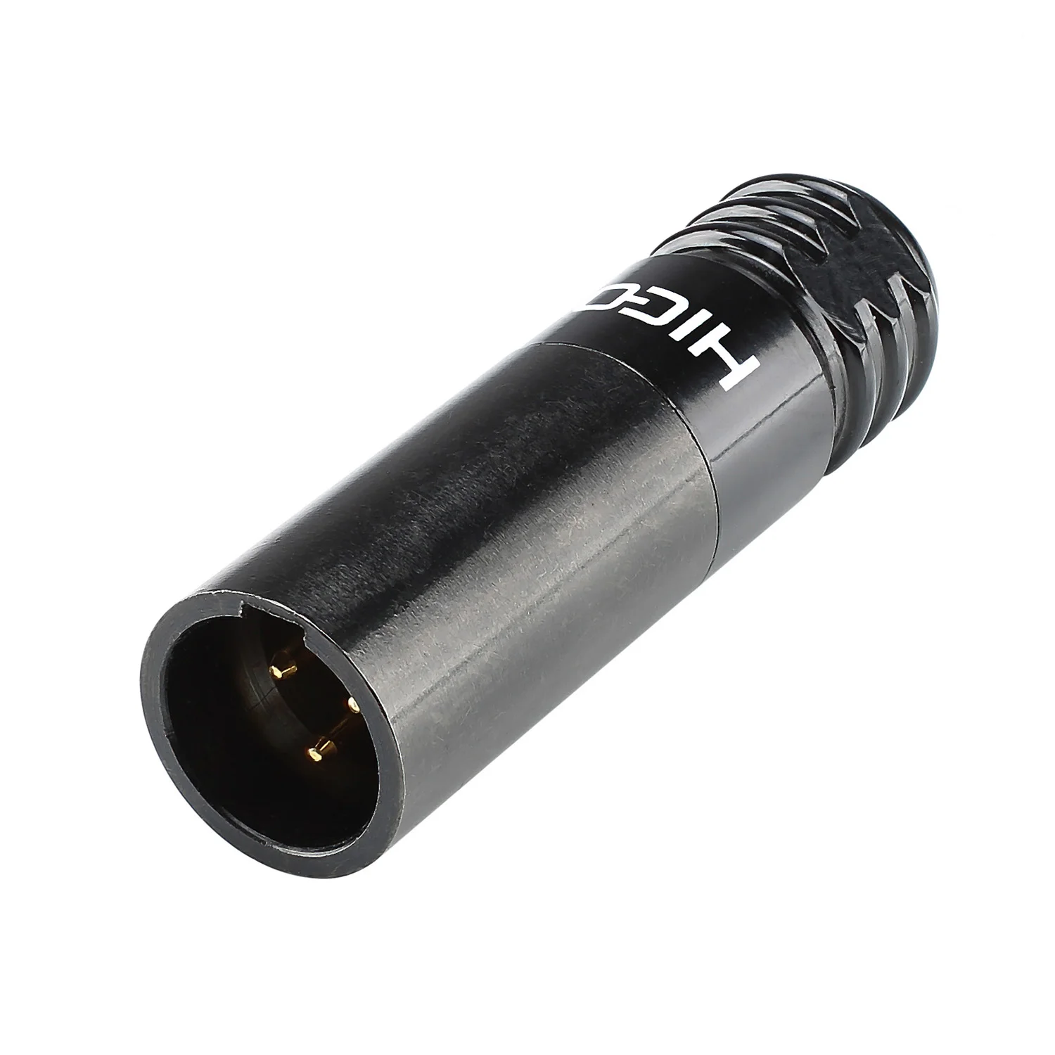 HICON-Mini-XLR Kabelstecker 3pol schwarz