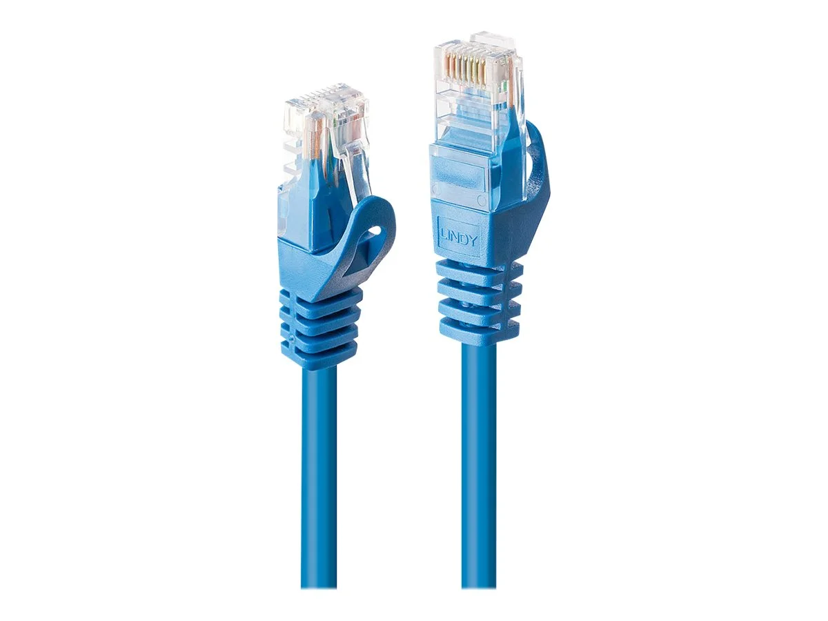 LINDY Basic Cat.6 U/UTP Kabel, blau, 10m