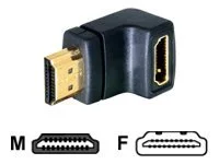 DELOCK Adapter HDMI St HDMI Buch 90 Grad