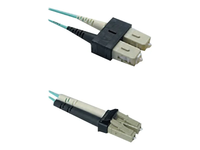 SACON LWL-LED-Patchkabel LC/SC türkis 1m