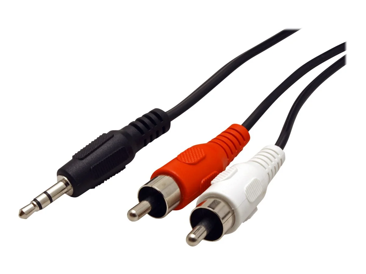 ROLINE 3,5mm ST -zu-Cinch 2x ST Kabel 5m