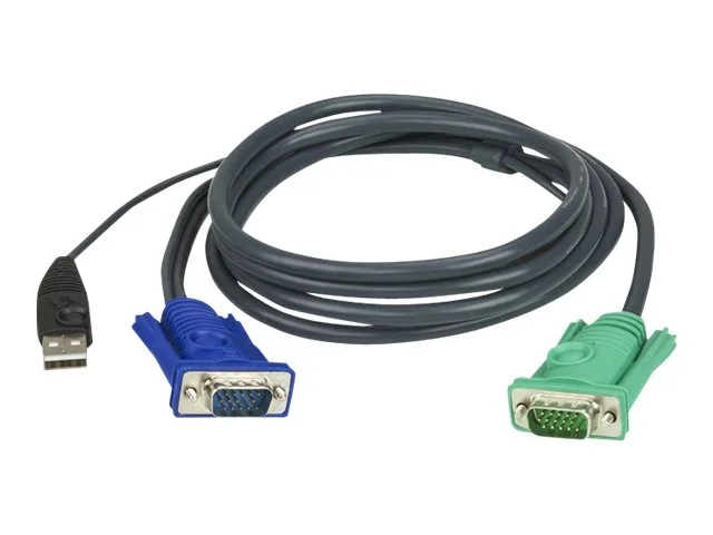 ATEN 2L-5201U KVM-Kabel VGA USB 1,2m