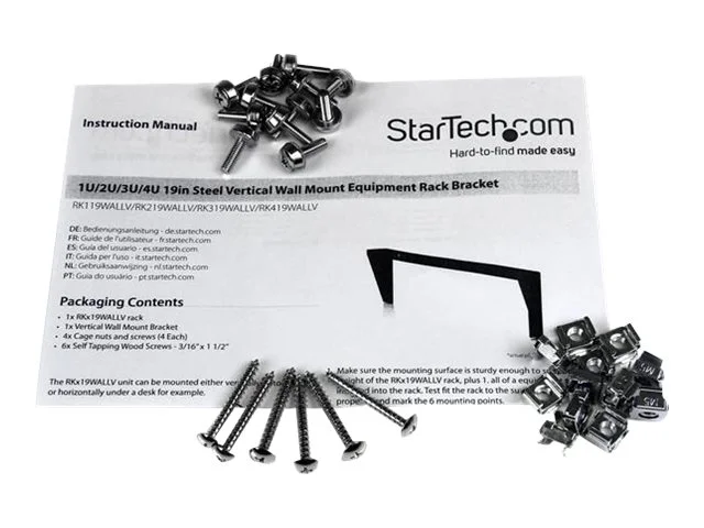 STARTECH 2U 19in Wall Mount Rack Bracket