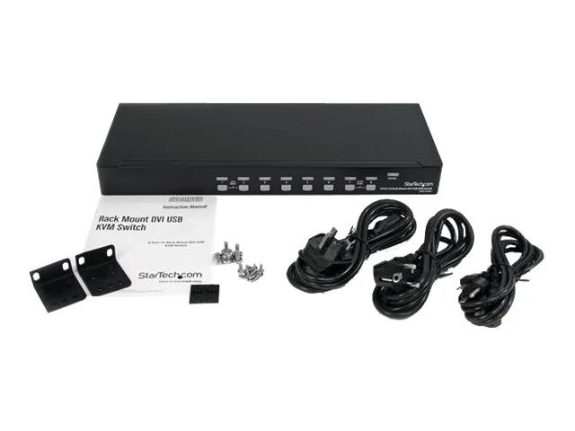 STARTECH 8 Port 1HE DVI USB KVM Switch