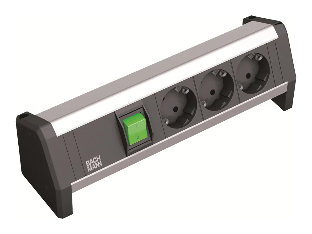 BACHMANN Desk 3xSchuko Schalter