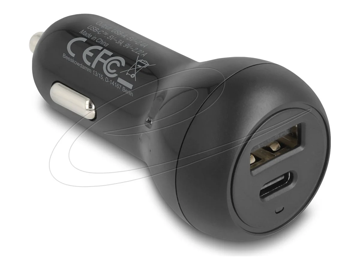 DELOCK Kfz Ladeadapter USB Type-C PD 3.0